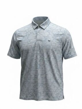 Vineyard Vines Men's Short-Sleeve Polo Shirt - Light Blue Pattern size XL